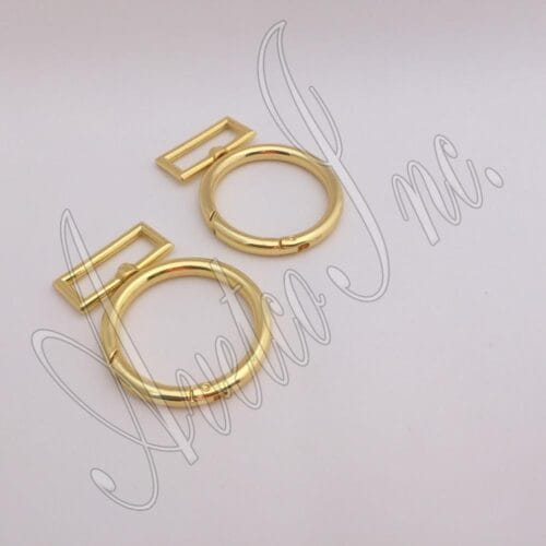 1.18" | 30 mm Round Push Gate Swivel Snap Hook #Y1968-10pk