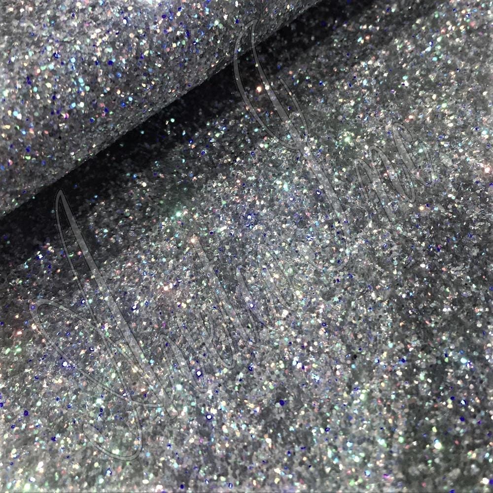Hologram Silver Fine Glitter avetco.leather 1231