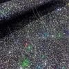Hologram Black Fine Glitter avetco.leather