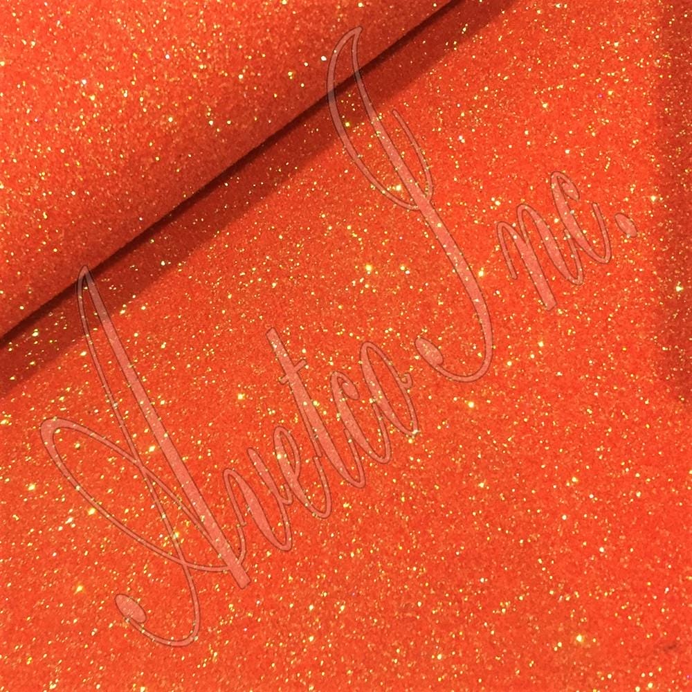 Rainbow Orange Fine Glitter avetco.leather1241