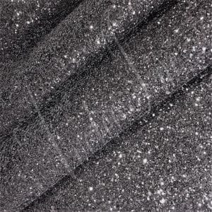 The Chunky Glitter fabric collection is ideal for adding a touch of sparkle to your projects such as shoes, handbags, hats, bows, garments, belts, and accessories. The material is made of Glitter Fabric PET in round and hexagon shapes with a polyester twill fabric backing. It has a width of 54 inches with a tolerance of ± 0.5" and a thickness of 1.3mm (0.05"). The country of origin is China.