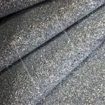 232-16 Silver Hologram | Avetco Leather Hides and Eva Foam The Chunky Hologram Glitter fabric collection is made of Glitter Fabric PET in round and hexagon shapes with a polyester twill fabric backing. It is 54 inches wide with a tolerance of ± 0.5″ and has a thickness of 1.3mm (0.05″). This collection can be used for shoes, handbags, hats, bows, garments, belts, and accessories.