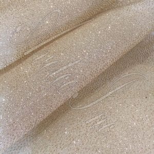 Mesh Fabric Beige With Camel Glitter avetco.leather