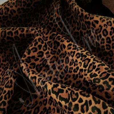 Leopard Print Nubuck Cow Leather 3oz