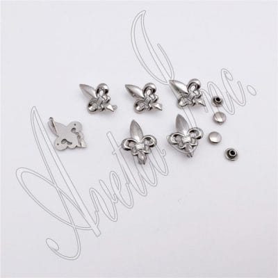 Fleur De Lis Rivets AR52 | H 1.06" x W 0.79" - 10PCs