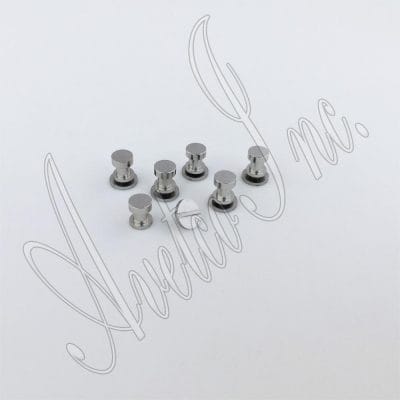 0.24" x 0.16" | 6 x 4 mm Flat Head Chicago Screw in Stud