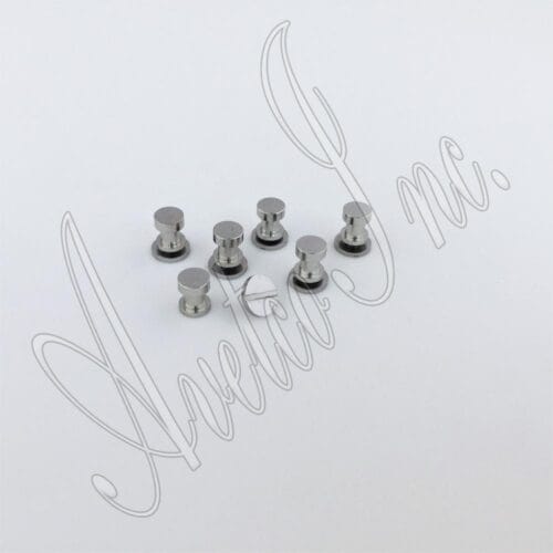 0.24" x 0.16" | 6 x 4 mm Flat Head Chicago Screw in Stud