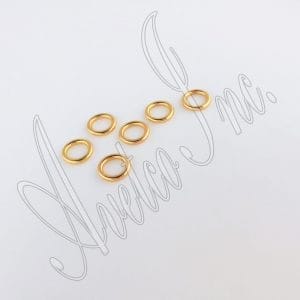Gold Solid O-Ring 10mm Avetcoinc@