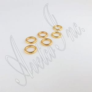 Gold Solid O-Ring 12mm Avetcoinc@
