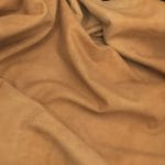 2123_SL-1003 Biscuit | Avetco Leather Hides and Eva Foam Goatskin Garment Suede Leather 5-7 square feet hide Leather 1.5oz thick soft and easy to use Suitable for shoes footwear handbags garments shirts jackets vests What is Goat Suede? Goat suede undergoes an extra finishing process that creates a velvety texture. This process involves buffing the flesh side of the hide, resulting in a soft and textured nap that feels wonderful to the touch.