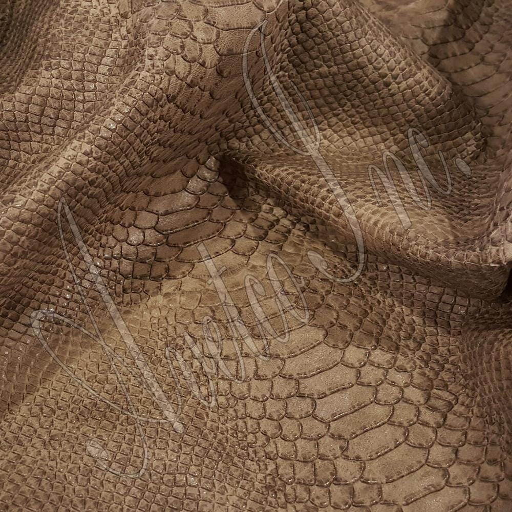 Snake Embossed Cow Leather Fog Avetco Inc