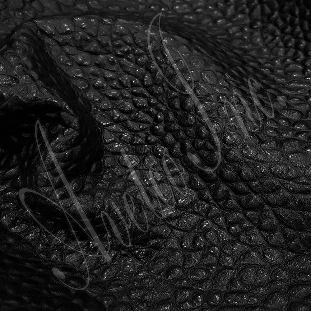Matt Peak Embossed Cow Leather 3 oz Black Avetco Inc