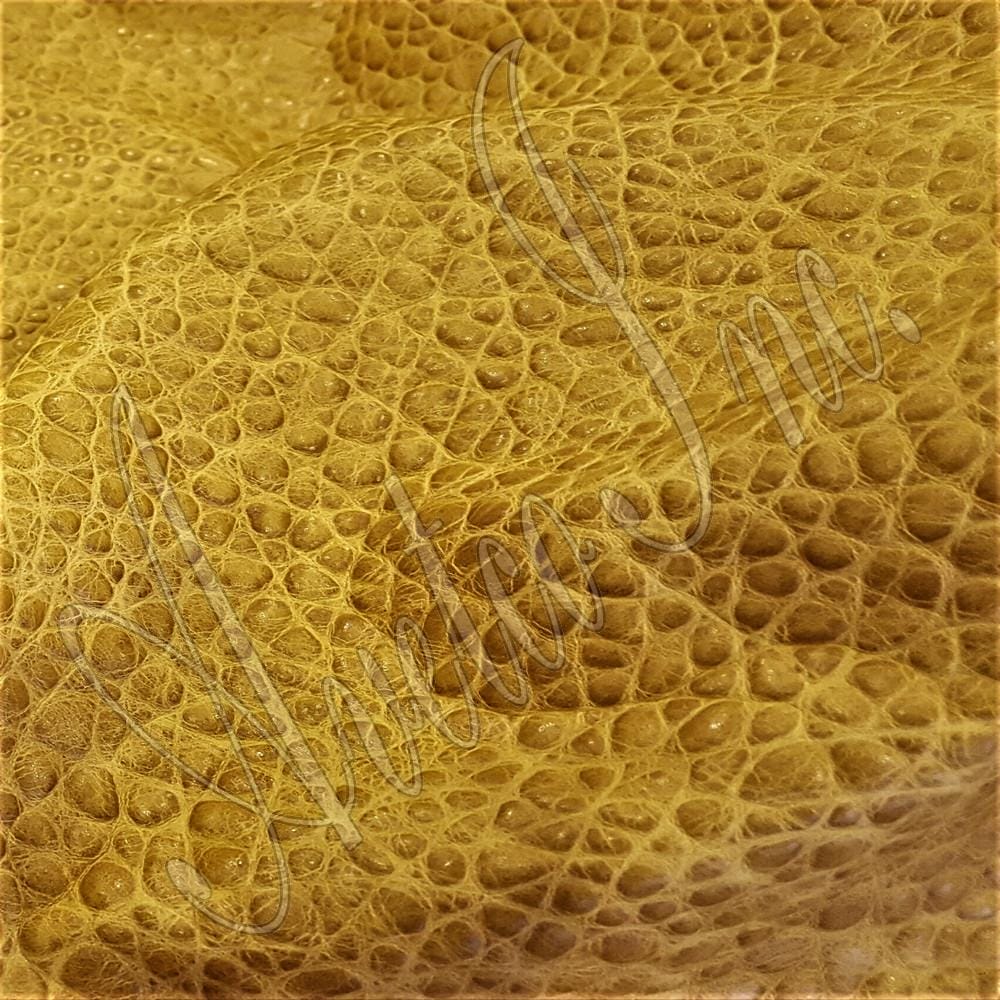 Matt Peak Embossed Cow Leather 3 oz Cream Gold Avetco Inc