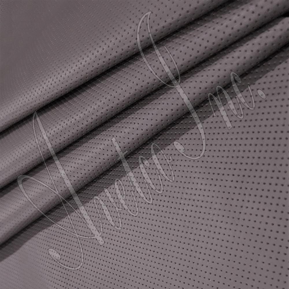 Milano Step Perforated Cow Leather 3 oz Steel Gray Avetco Inc.