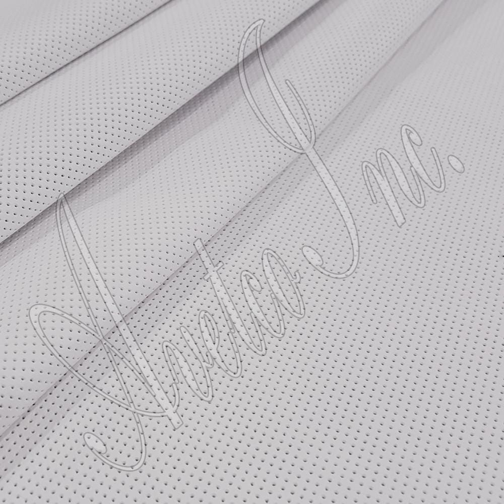 Milano Step Perforated Cow Leather 3 oz White Avetco Inc.