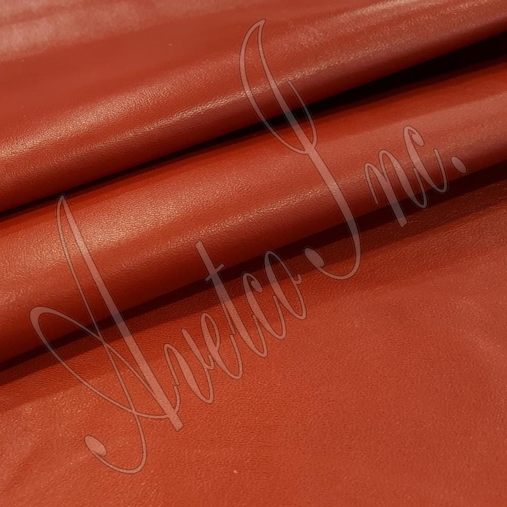 Brick Nappa Lambskin Leather Avetco Inc