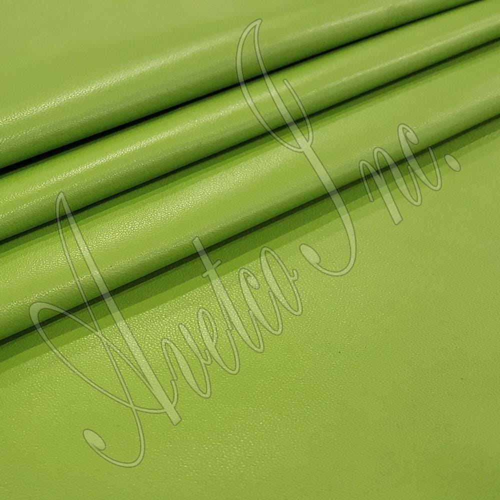 Bright Lime Nappa Lambskin Leather Avetco Inc