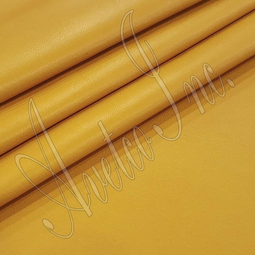 Canary Yellow Nappa Lambskin Leather Avetco Inc