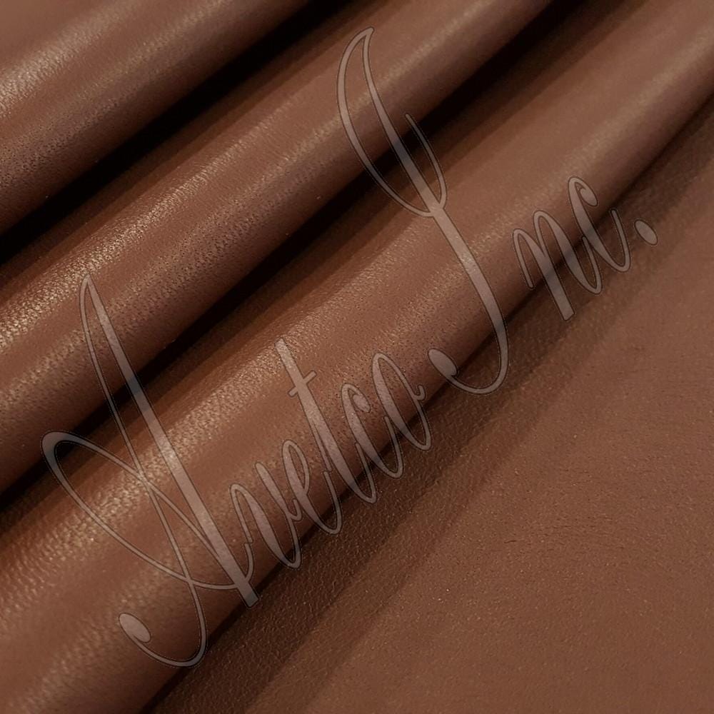 Chocolate Nappa Lambskin Leather Avetco Inc