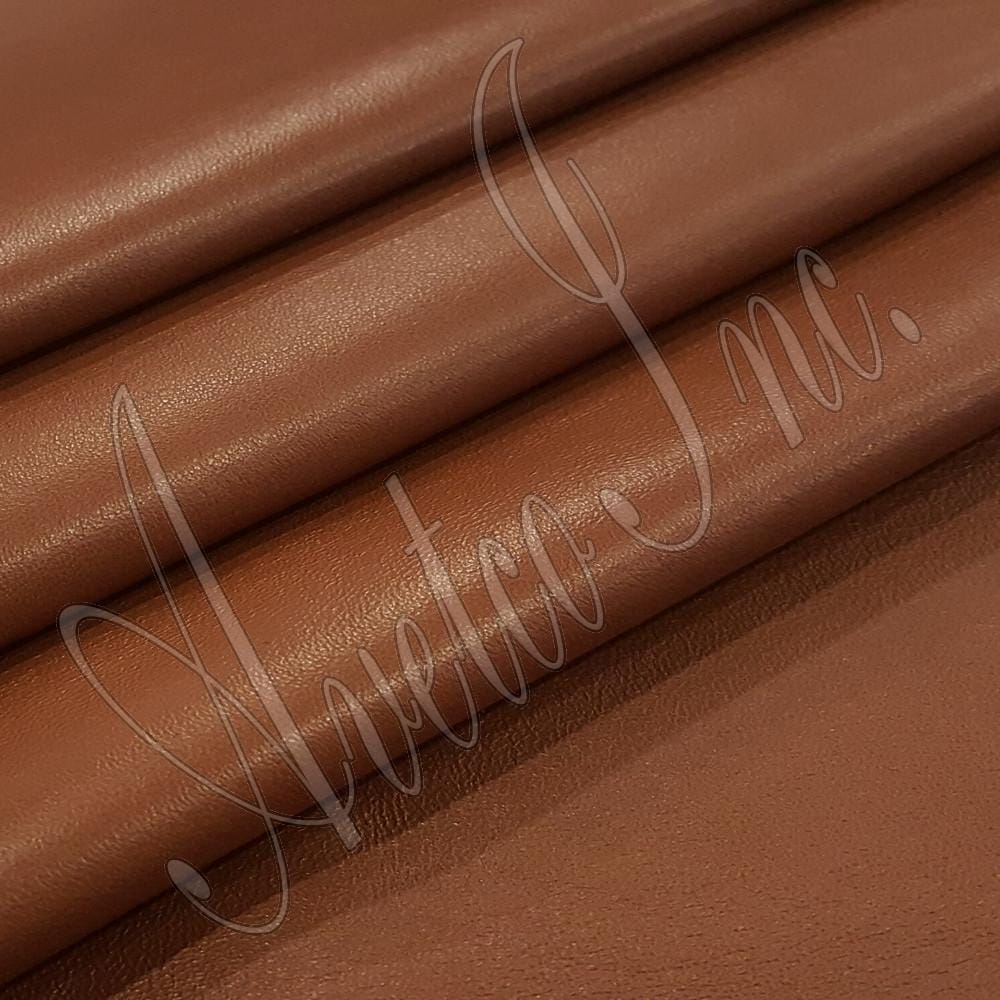 Cognac Nappa Lambskin Leather Avetco Inc