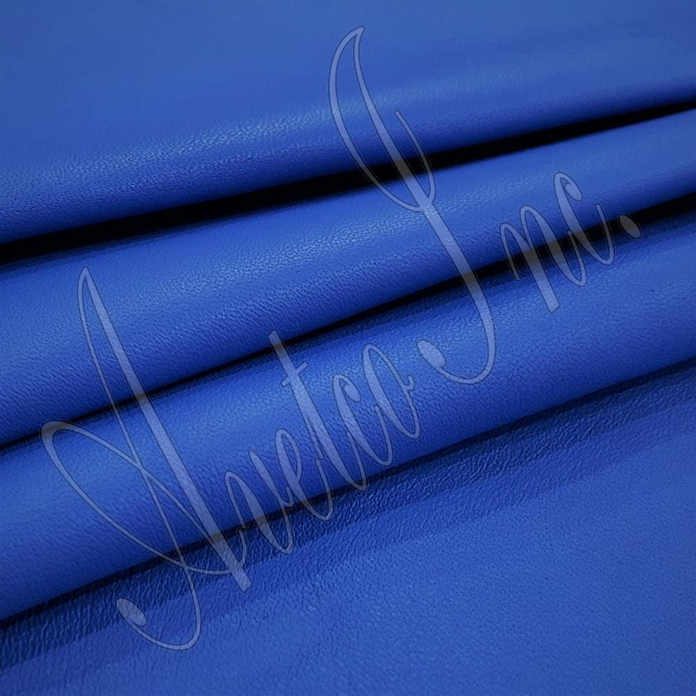 Dazzling Blue Nappa Lambskin Leather Avetco Inc