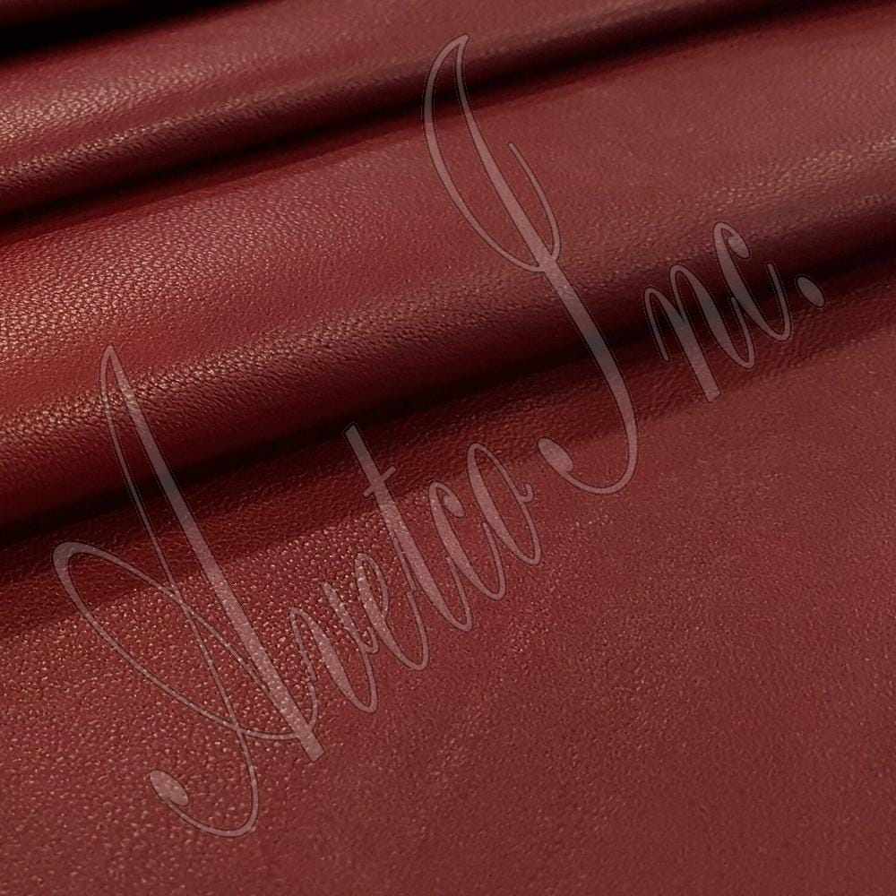 Deep Red Nappa Lambskin Leather Avetco Inc