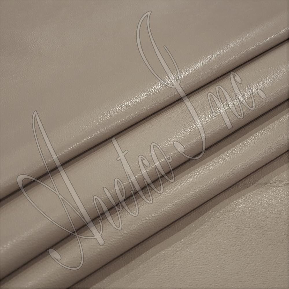 Taupe Nappa Lambskin Leather Avetco Inc