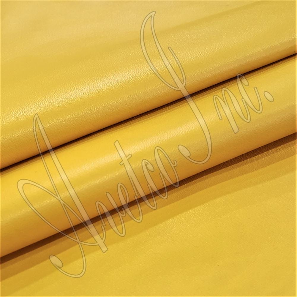 Yellow Nappa Lambskin Leather Avetco Inc