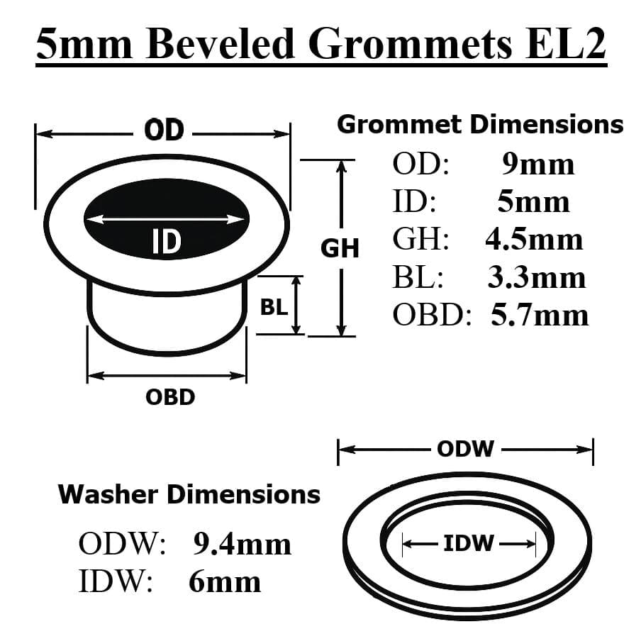 5mm Beveled Grommet EL2