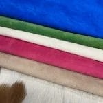 8b16a792-1149-4829-a76b-de7d8c9cad6e | Avetco Leather Hides and Eva Foam Premium Pig Grain Leather is made from high-quality swine hides, specifically subspecies Sus scrofa domesticus, which are known for their durability and reliability. The leather is tanned using the chrome tanning process, which results in a soft and supple surface that is both luxurious and exotic.