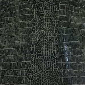 Alligator Belly Embossed Cow Leather 3 oz Bronze Green