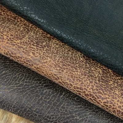 8/9 oz Veg Tan Semi-Aniline Full Grain Arido Distressed Leather