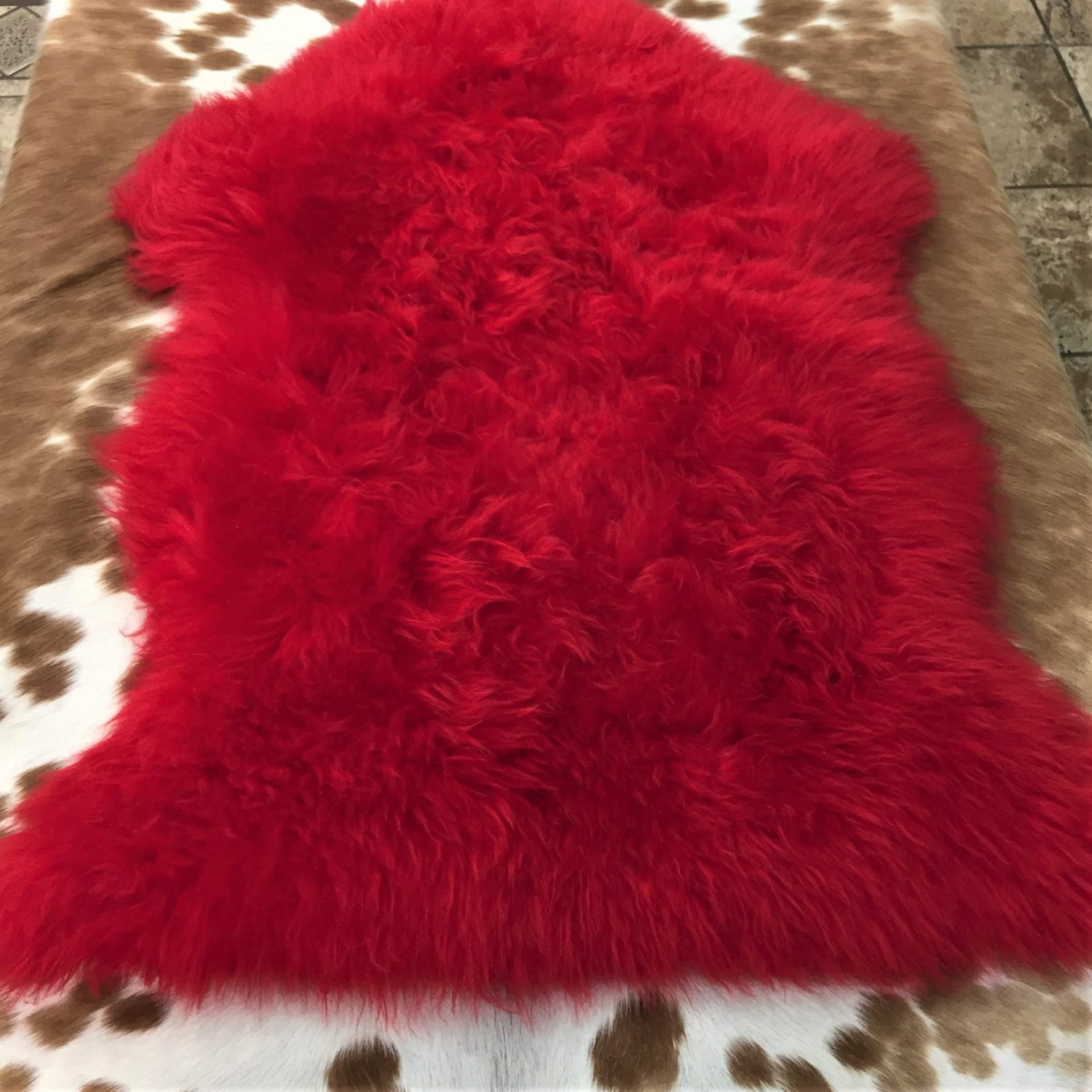 Australian Sheepskin JIN607 Red avetcoinc
