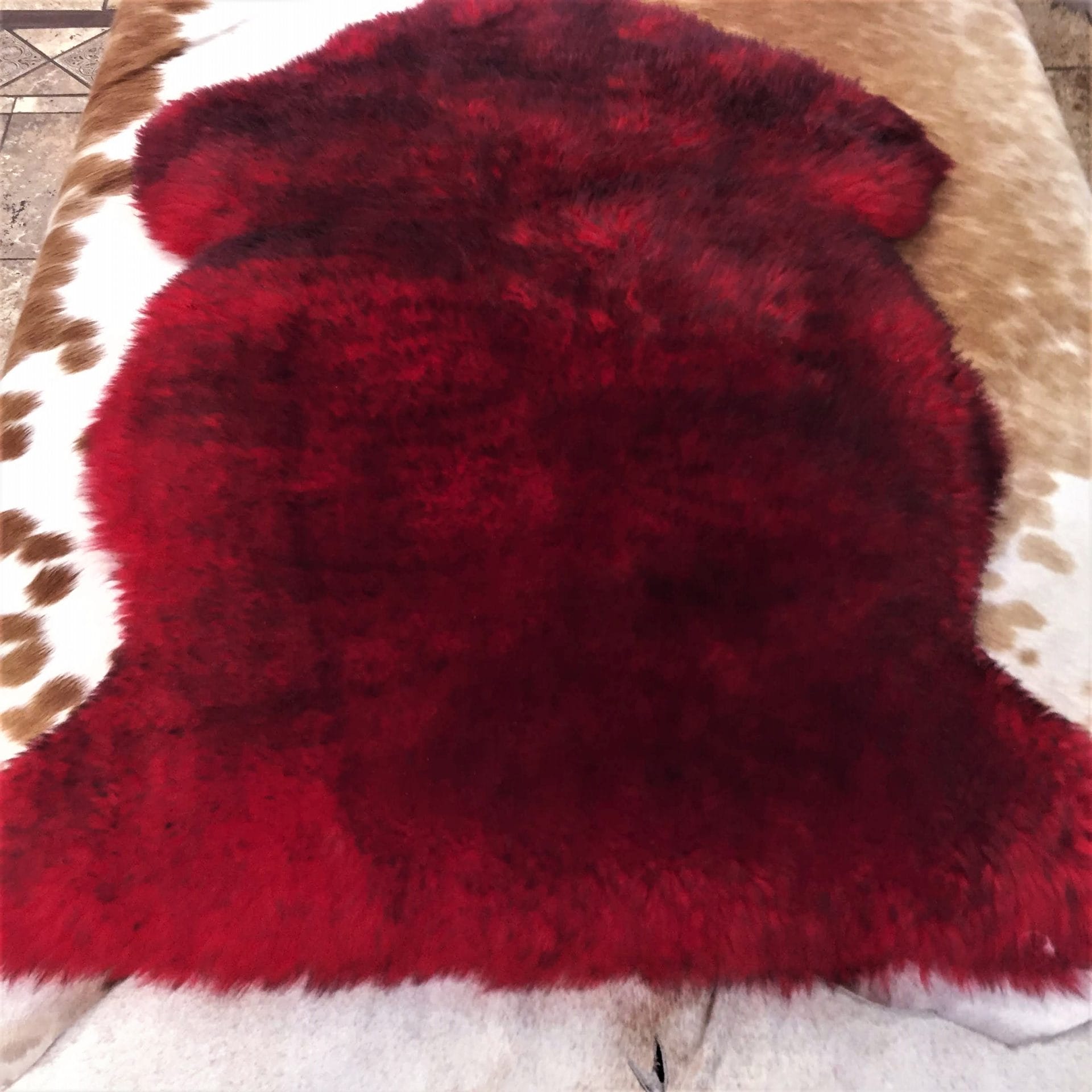 Australian Sheepskin JIN615 Red With Black Tip avetcoinc (6)