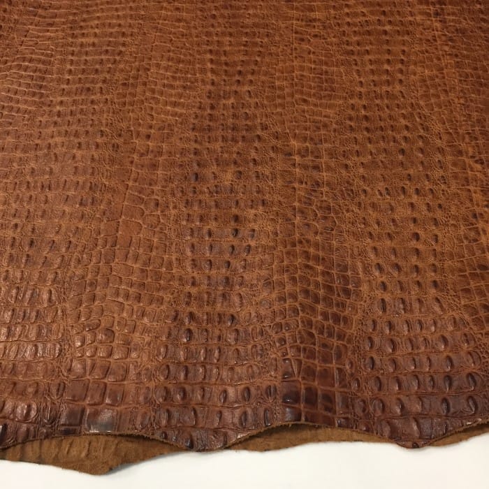Avetco Inc-Cow Leather Embossed-Oltu-Rustic Brown (3)