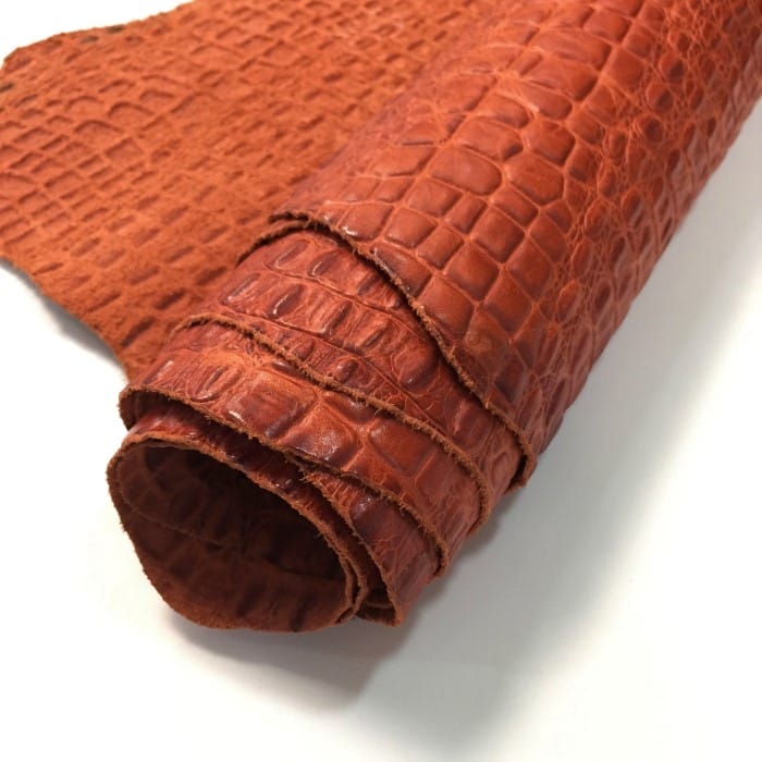 Oltu Cow Embossed-Burnt Orange