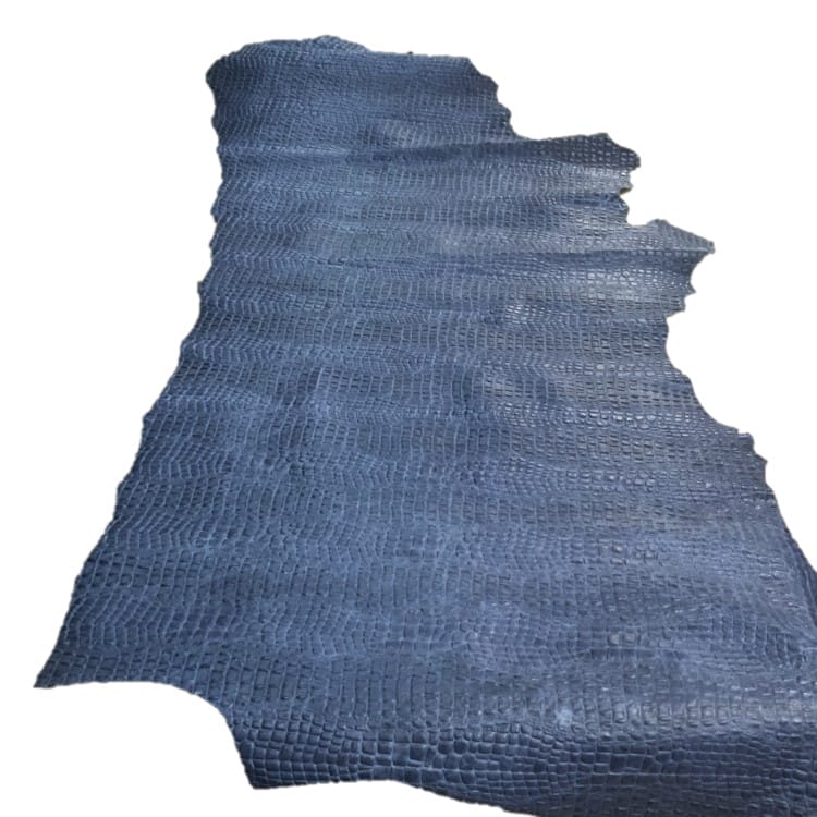 Oltu Cow Leather Embossed-Moonlight Blue
