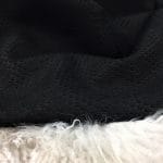 Black Tirtil Collection perforated nubuck cowhide leather side with embossed scale texture – Avetco