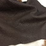 Brown Lambskin Avetcoinc@ | Avetco Leather Hides and Eva Foam Bubble-shrunken Lambskin is a unique type of soft and cushiony lambskin with a shrunken bubble grain texture that gives it an intriguing and dynamic appearance. Each piece is one-of-a-kind due to the variation in the shrunken effect from one skin to another. The leather is semi-aniline dyed, making it rich and luxurious. It is also durable and flexible, with a thickness of 1.2-1.4 mm. Additionally, it is free from harmful chemicals, making it safe for use and environmentally friendly. If you're looking for high-quality and sustainable leather for apparel, accessories, handbags, or small leather goods, the Bubble Sheep collection is an excellent choice.