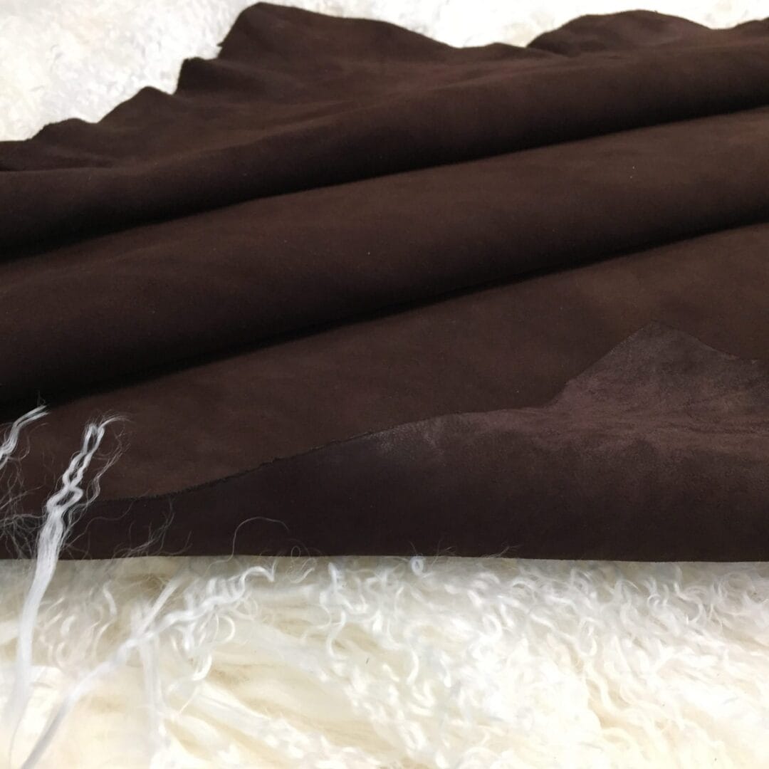 chestnut suede goat leather avetcoinc@