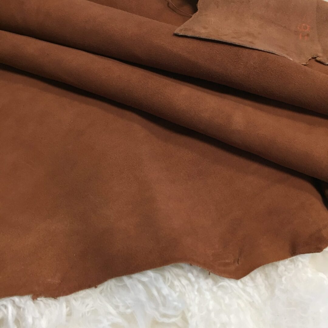suede goat leather cognac avetcoinc@