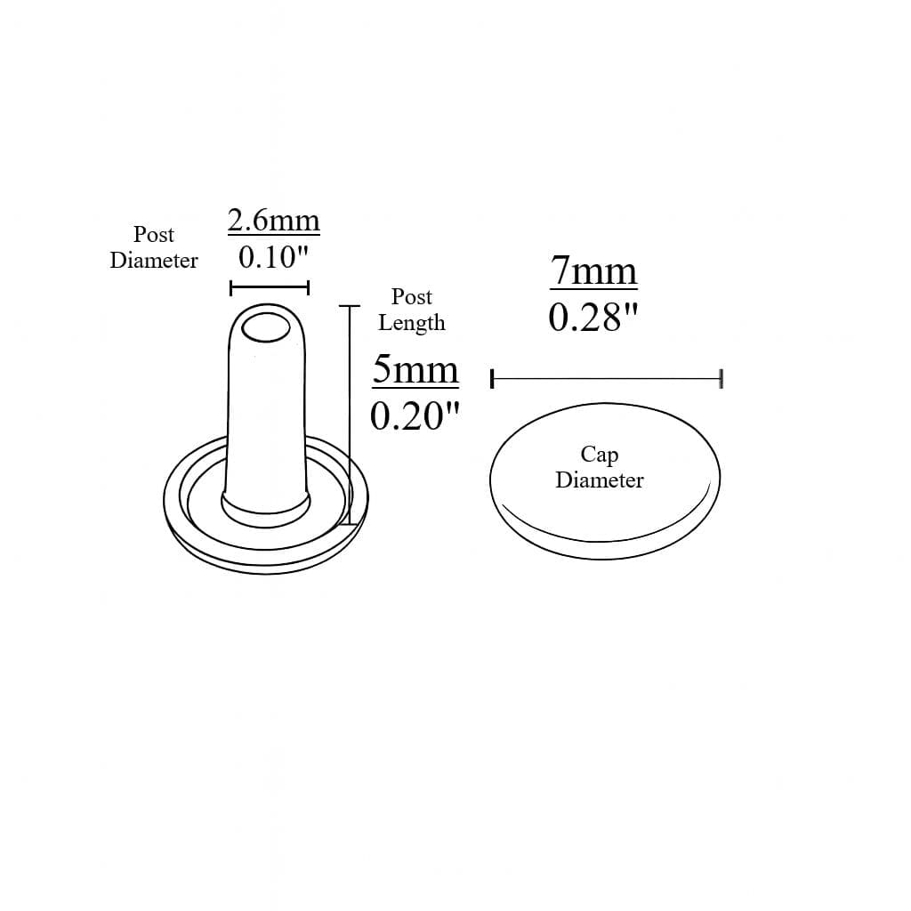 Double Cap Rivet 7×5 Outline-Avetco