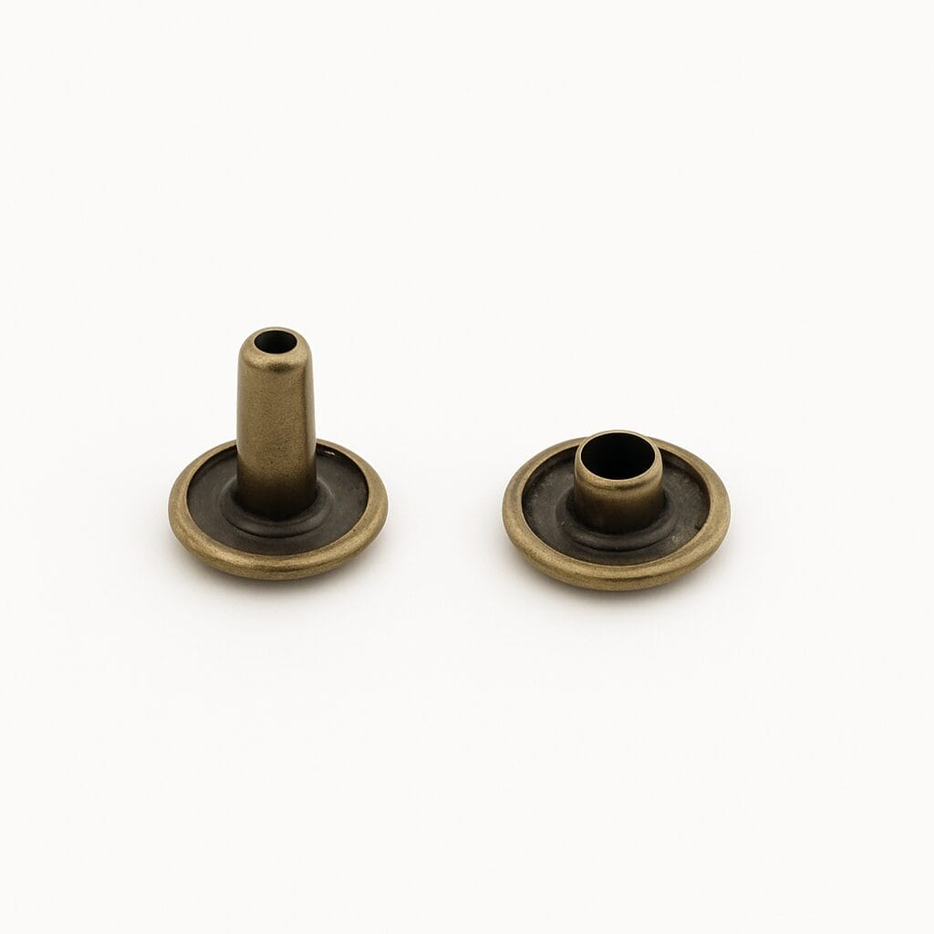 Double Cap Rivet Antique Brass-Avetco 2