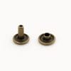 Double Cap Rivet Antique Brass-Avetco 2 Double Cap Rivets – Antique Brass