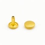 Double Cap Rivet Gold-Avetco 3 | Avetco Leather Hides and Eva Foam Double Cap Rivets – Nickel, Light Gold
