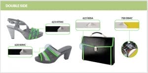 Self-Adhesive Fiberglass is a single-side coated adhesive tape. With Non-Woven Polypropylene fiber backing with adhesive, provided with protective release paper and used for reinforcement and stay of straps, under eyelets, backing for sandals uppers, and perforated parts, commonly used as a reinforcement in leather goods.