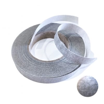 Self-Adhesive Fiberglass is a single-side coated adhesive tape. With Non-Woven Polypropylene fiber backing with adhesive, provided with protective release paper and used for reinforcement and stay of straps, under eyelets, backing for sandals uppers, and perforated parts, commonly used as a reinforcement in leather goods.