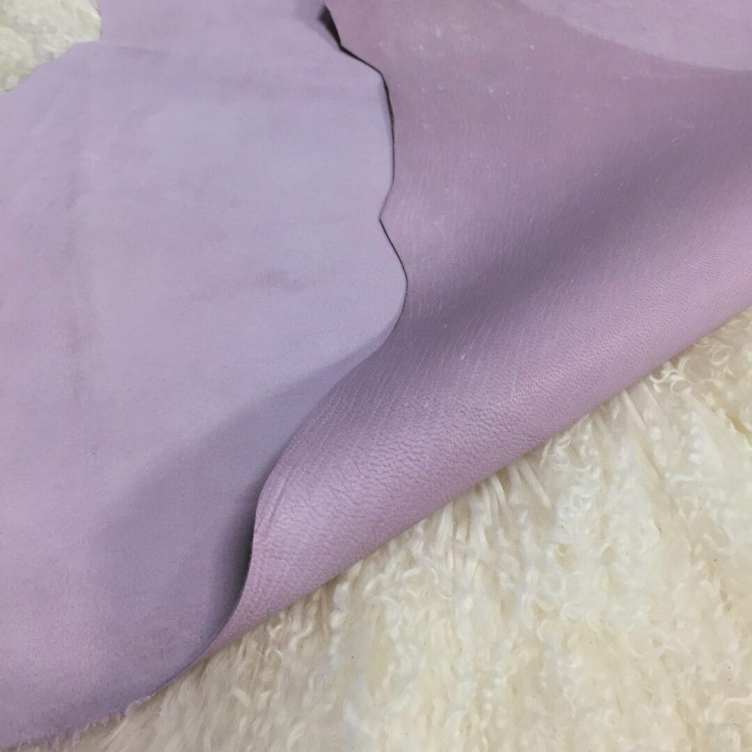 lilac goat suede leather avetcoinc@