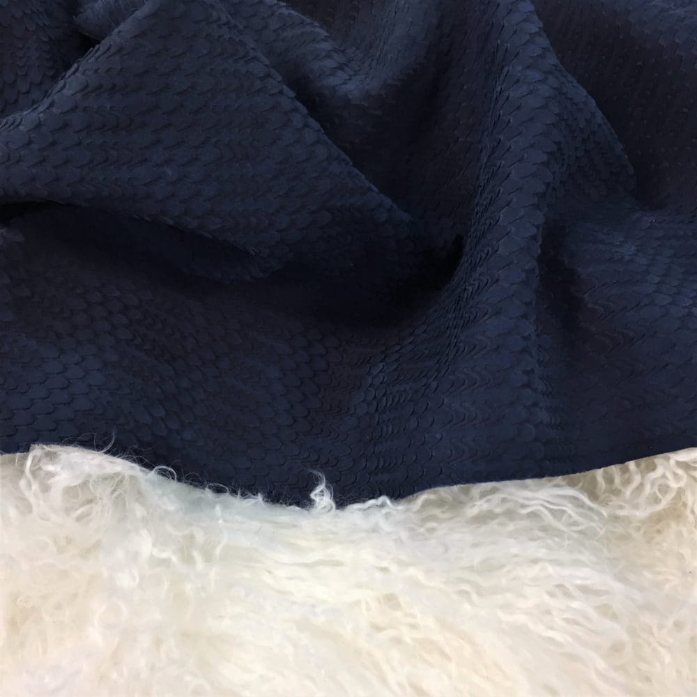 Insignia Blue Tirtil Embossed Cow leather avetcoinc (3)