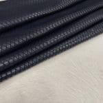 Premium grain leather with a laser-cut diamond pattern, designed for both elegance and durability. This leather features a wax finish, enhancing its texture and depth, making it an excellent choice for upholstery, accessories, footwear, and high-end fashion applications.